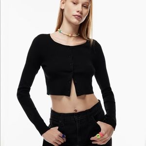 Aritzia Izzy top black XS